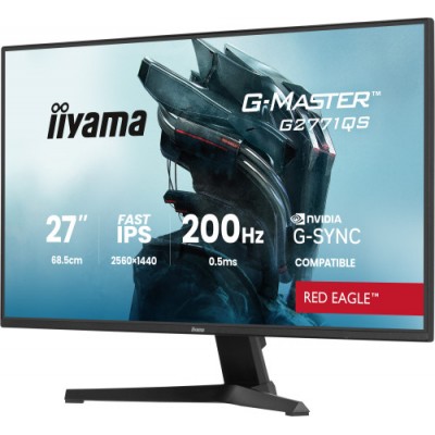iiyama G2771QS B1 pantalla para PC 686 cm 27 2560 x 1440 Pixeles Wide Quad HD Negro
