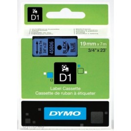 CINTA ROTULADORA D1 19MMX7M NEGRO AZUL DYMO S0720860