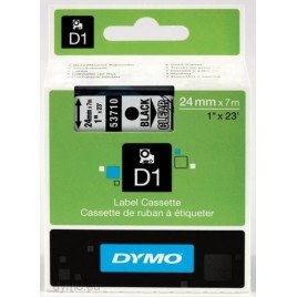 CINTA ROTULADORA D1 24MM NEGRO TRANSPARENTE DYMO S0720920