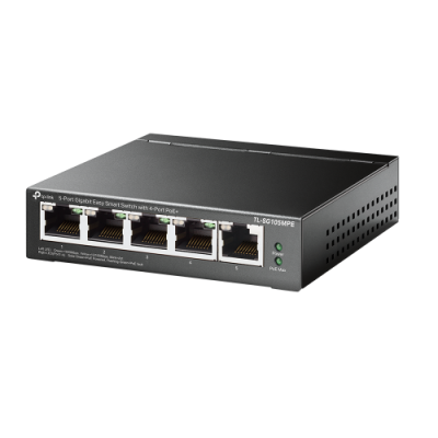 TP Link TL SG105MPE switch L2 Gigabit Ethernet 10 100 1000 Energia sobre Ethernet PoE Negro
