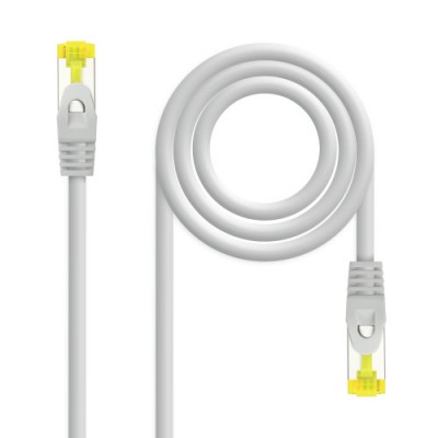 Nanocable Cable Red Latiguillo RJ45 LSZH CAT6A SFTP AWG26 Gris 25 cm