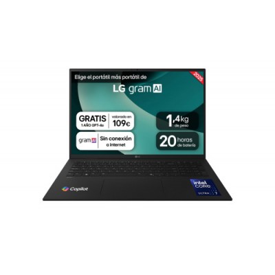 PORTATIL LG GRAM 17 17ZD90S INTEL CORE ULTRA 7 14 GHZ 406 CM 2560 X 1600 PIXELES 16 GB 512 GB