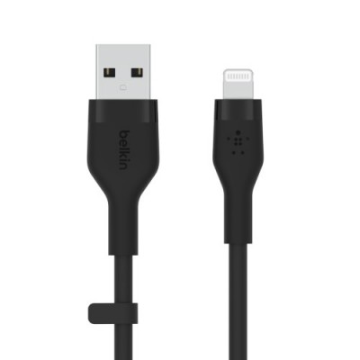 Belkin Cbl Silicqe USB A LTG 2M noir Negro