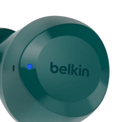 Belkin SoundForm Bolt Auriculares Inalambrico Dentro de oido Llamadas Musica Deporte Uso diario Bluetooth Verde azulado