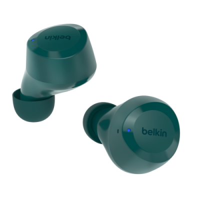 Belkin SoundForm Bolt Auriculares Inalambrico Dentro de oido Llamadas Musica Deporte Uso diario Bluetooth Verde azulado