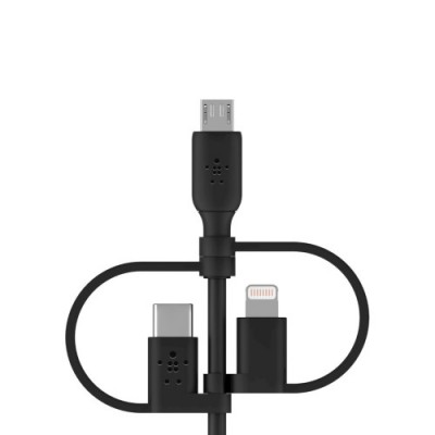 Belkin BOOST CHARGE cable USB 1 m USB A USB C Micro USB B Lightning Negro