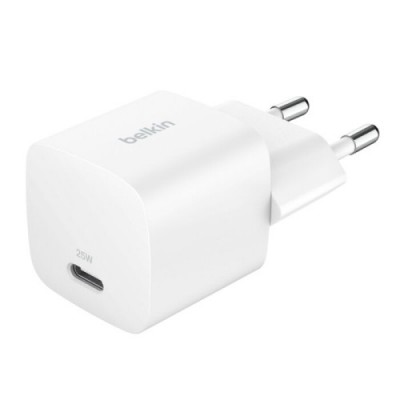 BELKIN 25W USBC PD WALL CHARGER WITH PPS WHT