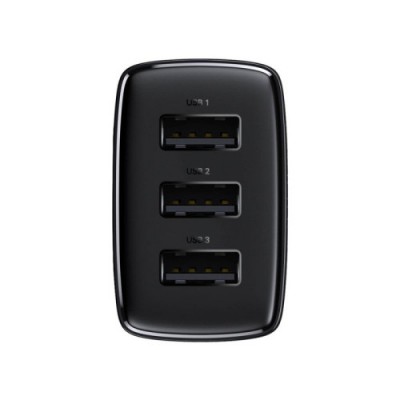 BASEUS COMPACT  CHARGER 3U 17W EU BLACK
