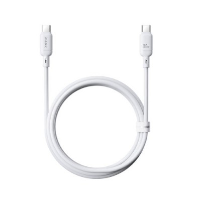 OS BASEUS SILKY SERIES FAST CHARGING CABLE TYPE C TO TYPE C 100W 1M MOON WHITE
