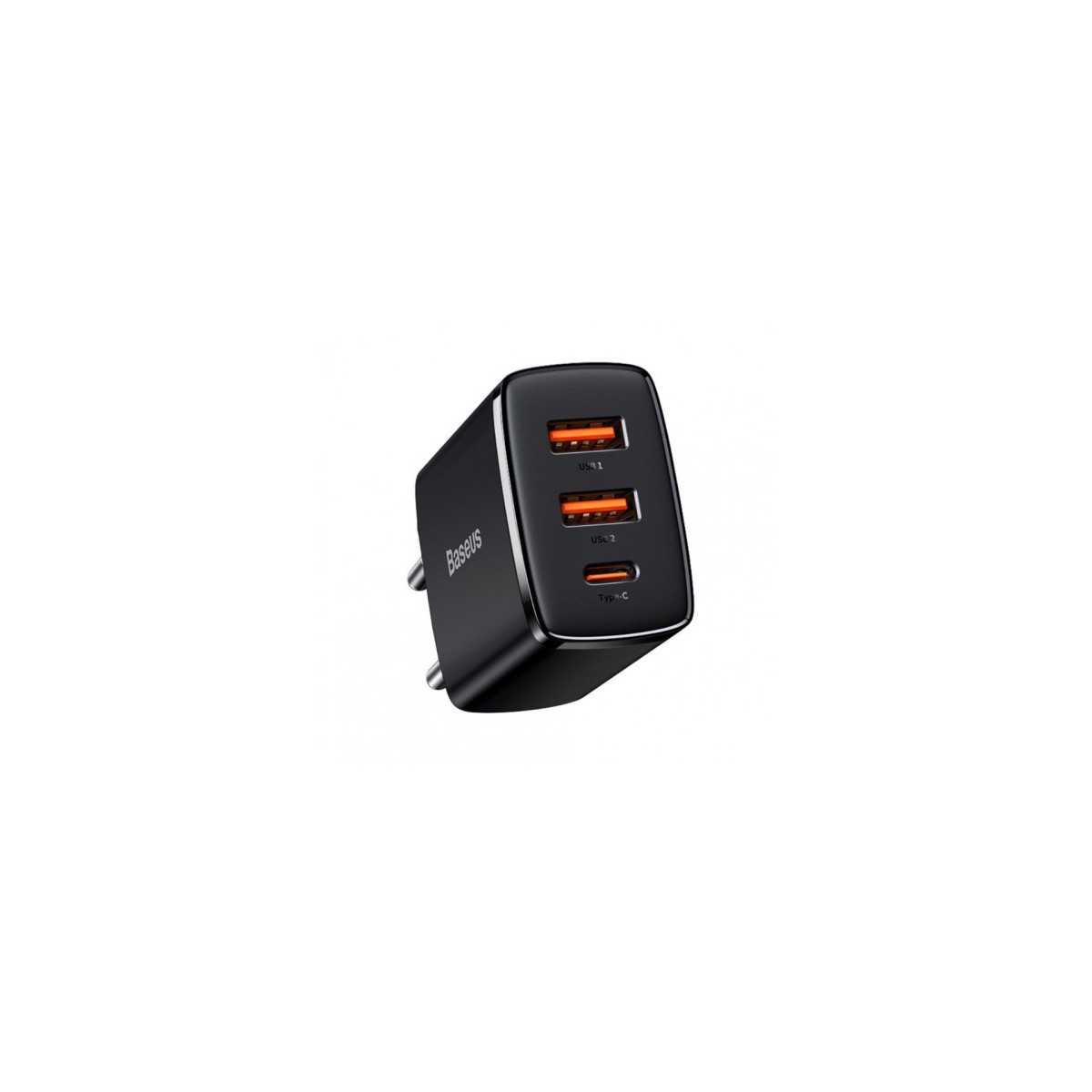 BASEUS COMPACT QUICK CHARGER 2UC 30W EU BLACK