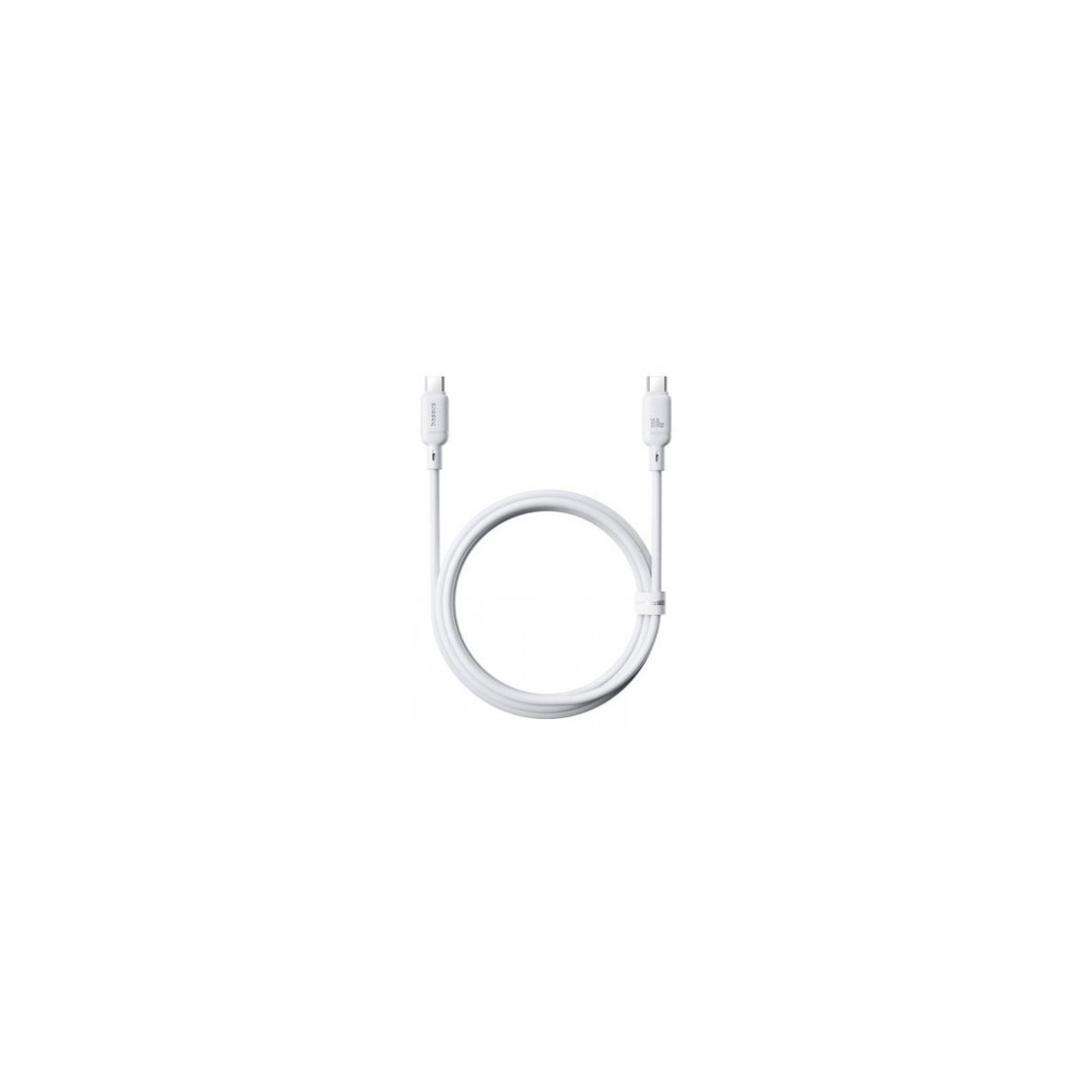 OS BASEUS SILKY FAST CHARGING DATA CABLE USB A TO USB C 3A 1M MOON WHITE