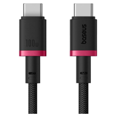 BASEUS DURA SERIES FAST CHARGING CABLE TYPE C TO TYPE C 100W 1M REDBLACK