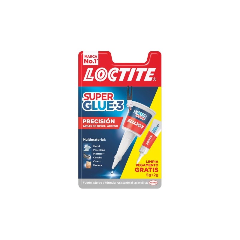 ADHESIVO INSTANTANEO SUPER GLUE 3 5GR 2 GRLIMPIA PEGAMENTO PRECISIoN LOCTITE 2712223