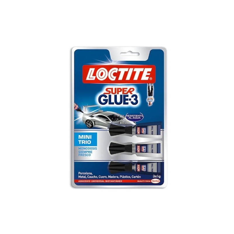 ADHESIVO INSTANTANEO SUPER GLUE 3X1GR MONODOSIS LOCTITE 2640065