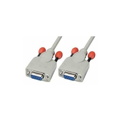 Lindy 3m Null modem cable cable de serie Blanco