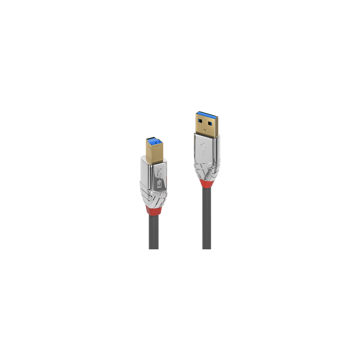 Lindy 36660 cable USB USB 32 Gen 1 31 Gen 1 05 m USB A USB B Cromo Gris