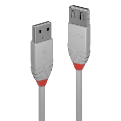 Lindy 36710 cable USB USB 20 02 m USB A Gris