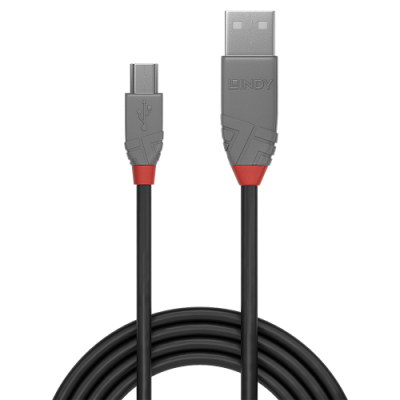 Lindy 36720 cable USB USB 20 02 m USB A Mini USB B Negro