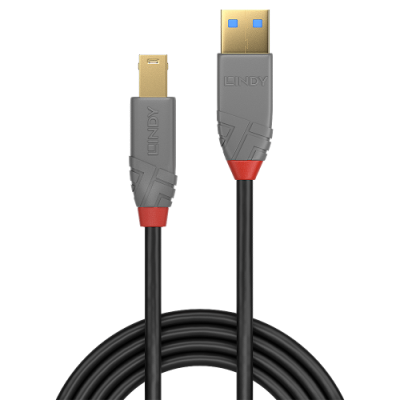 Lindy 36741 cable USB USB 32 Gen 1 31 Gen 1 1 m USB A USB B Negro