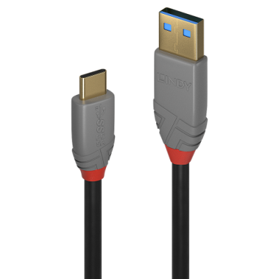 Lindy 36912 cable USB USB 32 Gen 2 31 Gen 2 15 m USB C USB A Negro Gris