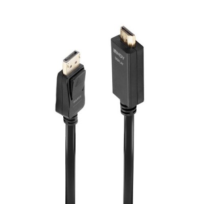 Lindy 36924 adaptador de cable de video 5 m DisplayPort HDMI tipo A Estandar Negro