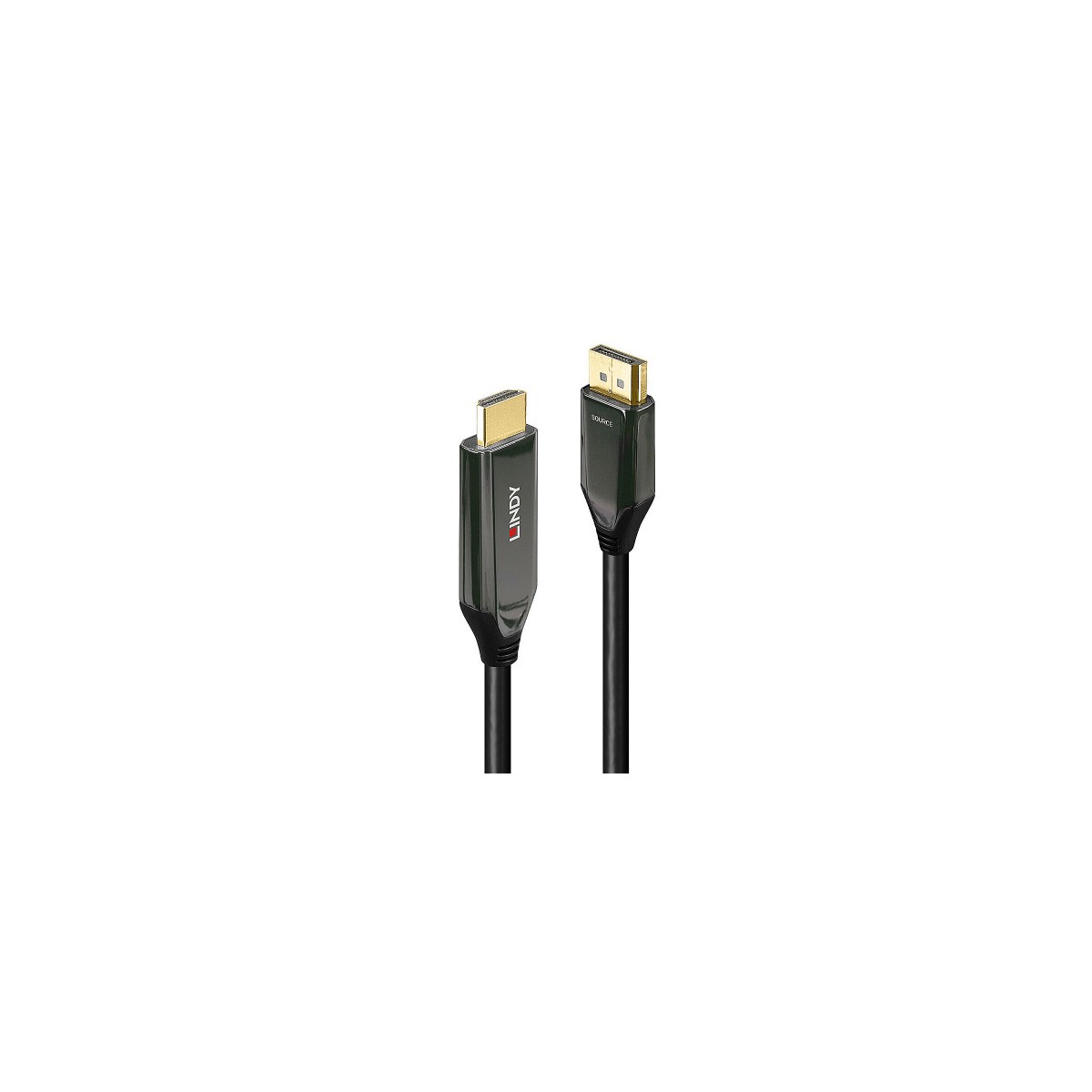 Lindy 40931 adaptador de cable de video 2 m HDMI tipo A Estandar DisplayPort Negro