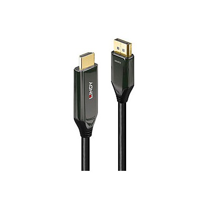 Lindy 40932 adaptador de cable de video 3 m DisplayPort HDMI Negro
