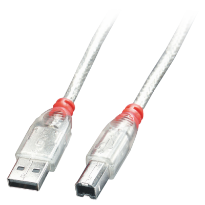 Lindy 41751 cable USB USB 20 05 m USB A USB B Transparente