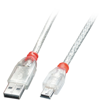 Lindy 41784 cable USB USB 20 3 m USB A Mini USB B Transparente