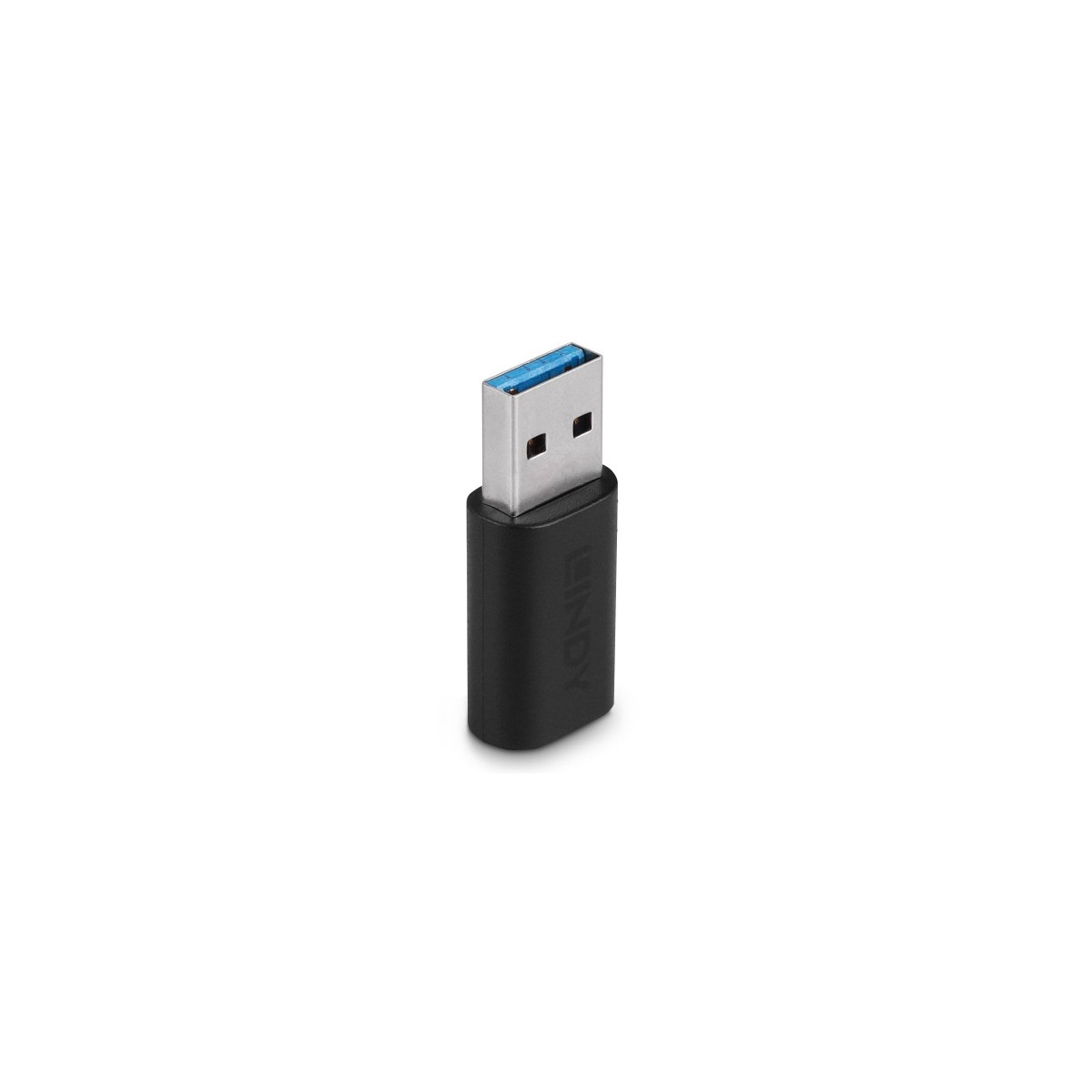 Lindy 41904 cambiador de genero para cable USB 32 Type A USB 32 Type C Negro