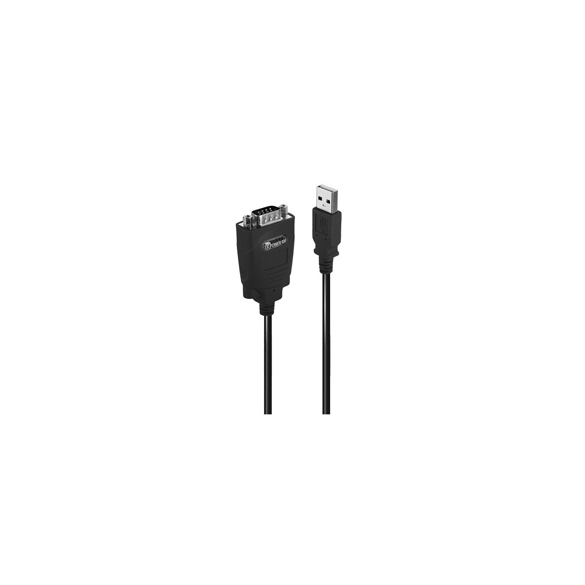 Lindy 42845 cable de serie Negro 1 m