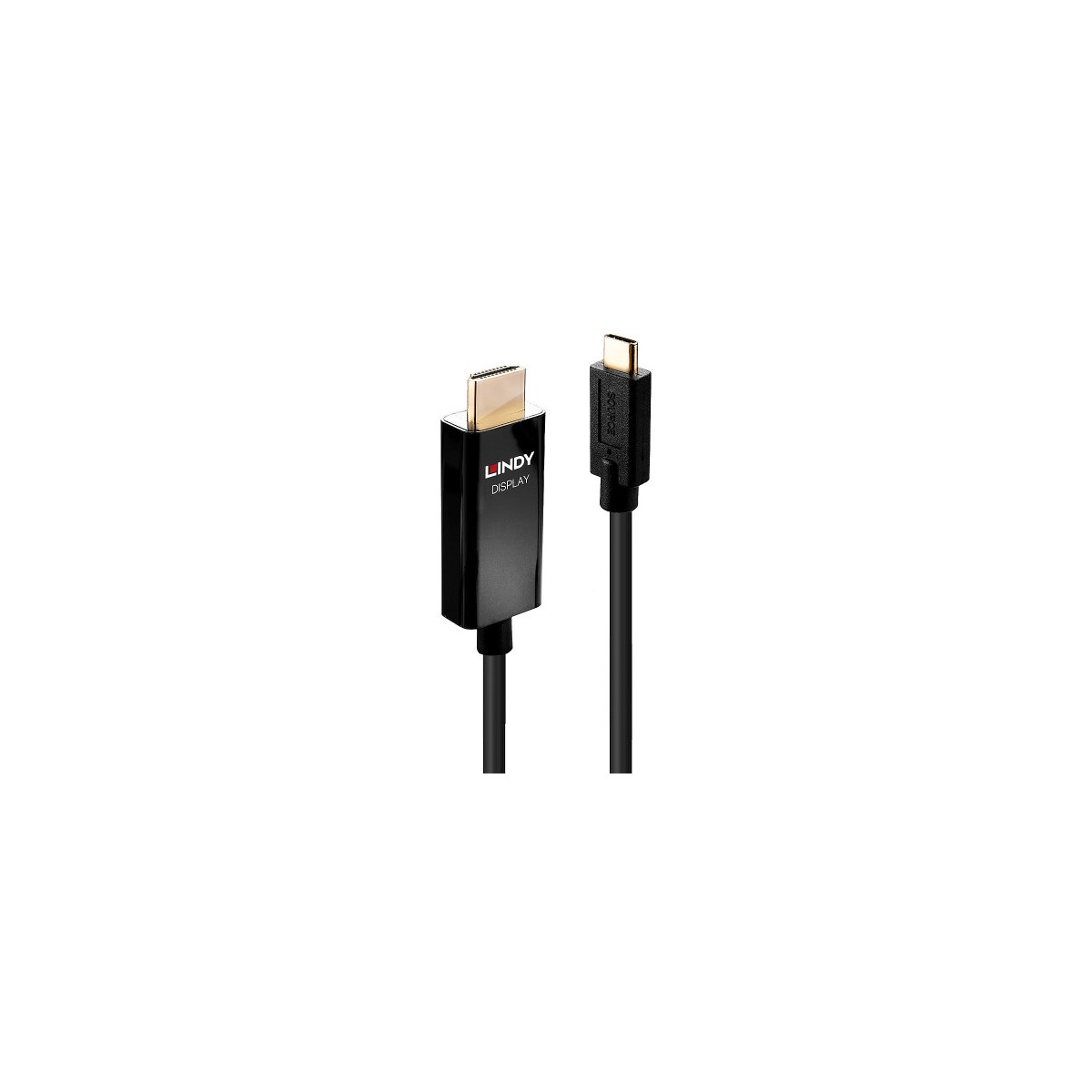Lindy 43292 adaptador de cable de video 2 m USB Tipo C HDMI tipo A Estandar Negro