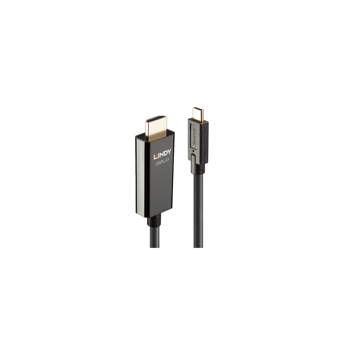 Lindy 43315 adaptador de cable de video 5 m USB Tipo C HDMI tipo A Estandar Negro