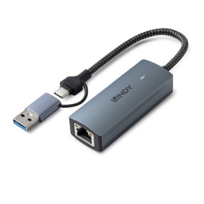 Lindy 43415 hub de interfaz USB 32 Gen 2 31 Gen 2 Type C 5000 Mbit s Gris