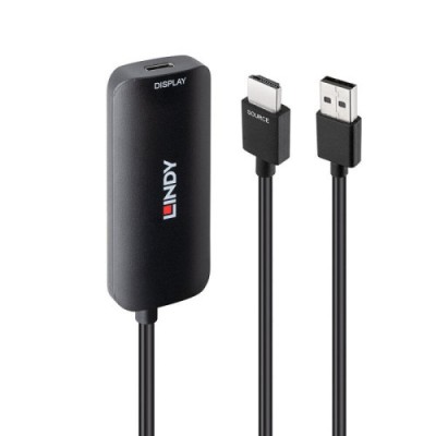 Lindy 43423 adaptador de cable de video 02 m USB Tipo C HDMI USB Type C Negro