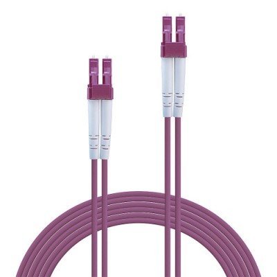Lindy 46341 Cable de fibra optica e InfiniBand 2 m LC Rosa