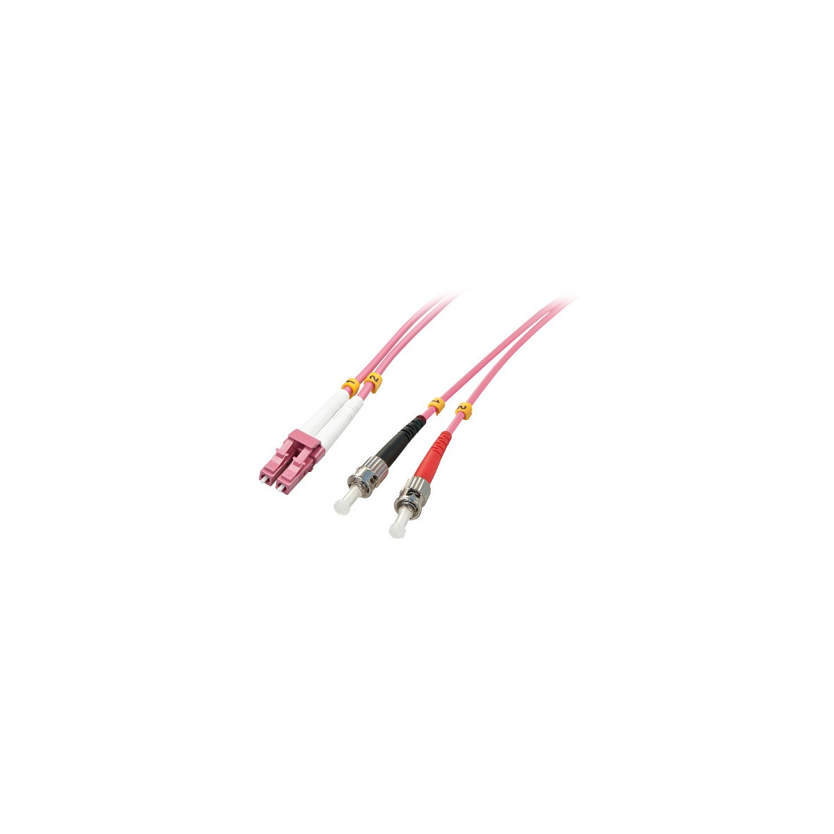 Lindy 46351 Cable de fibra optica e InfiniBand 2 m LC ST Rosa