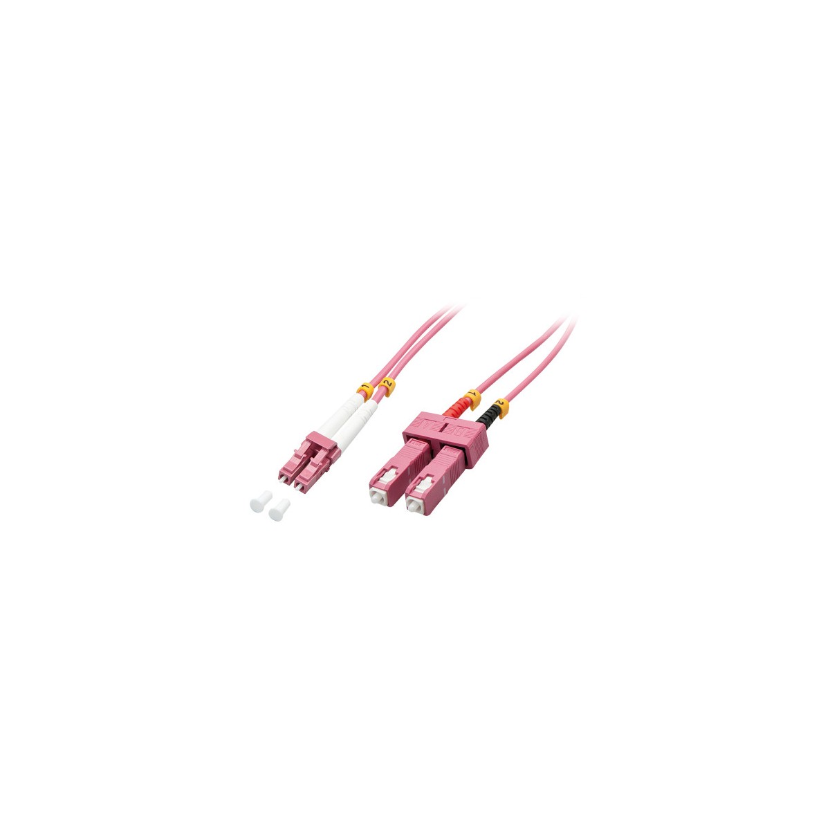 Lindy 46366 Cable de fibra optica e InfiniBand 20 m LC SC Rosa