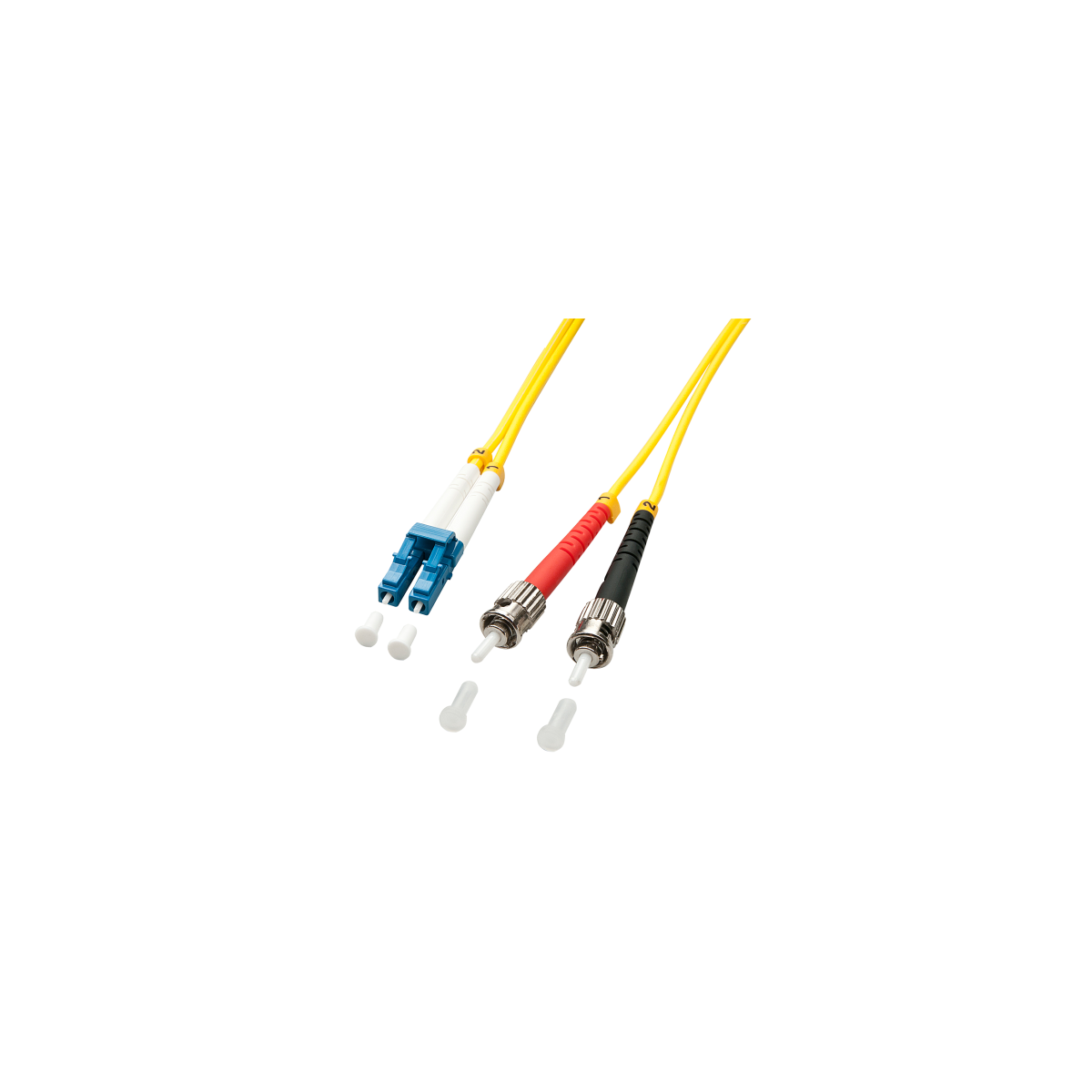 Lindy 1m LC ST Cable de fibra optica e InfiniBand Multicolor Amarillo