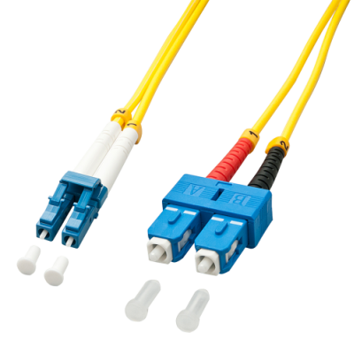 Lindy 47476 Cable de fibra optica e InfiniBand 20 m LC SC Amarillo