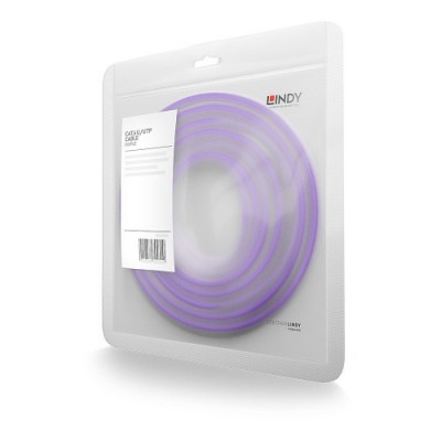 Lindy 48128 cable de red Purpura 15 m Cat6 U UTP UTP