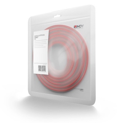 Lindy 48186 cable de red Rojo 75 m Cat6 U UTP UTP