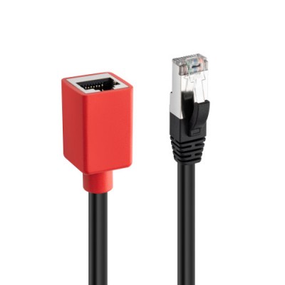 Lindy 60189 cable de red Negro Rojo 02 m Cat6a