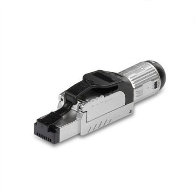 Lindy 62411 conector RJ45 Negro Plata
