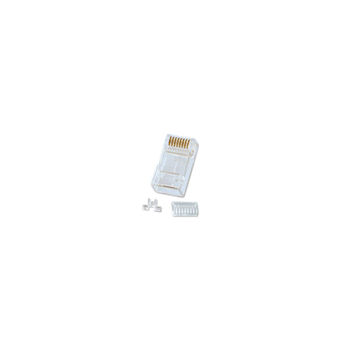 Lindy 62430 conector RJ 45 8 pin cat6 Transparente