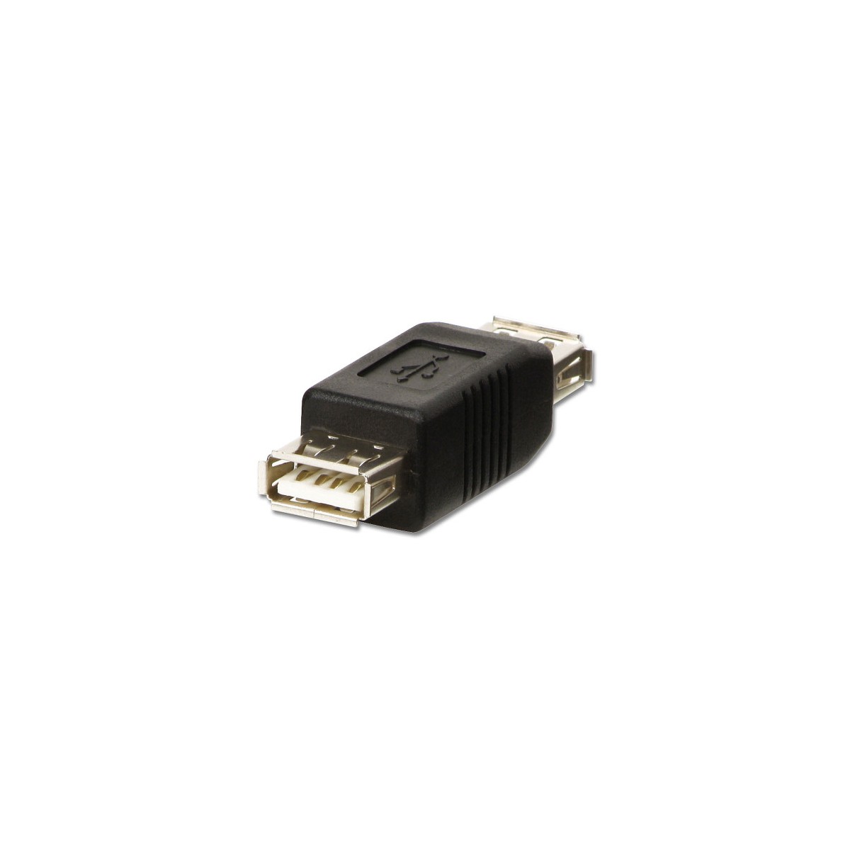 Lindy 71230 cambiador de genero para cable USB A Negro