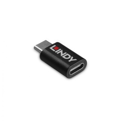Lindy 71265 cambiador de genero para cable USB Type C Negro
