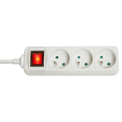 Lindy 73124 base multiple 3 salidas AC Interior Blanco