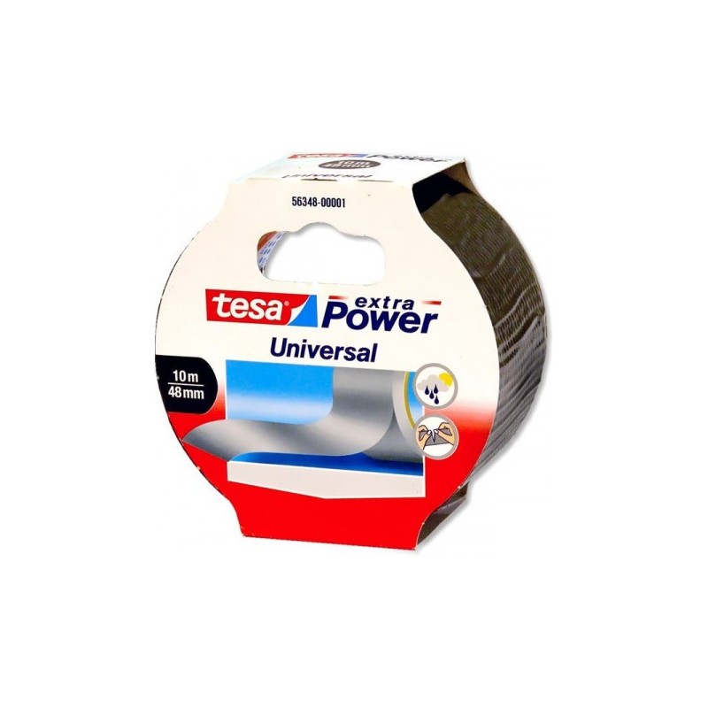 CINTA AMERICANA EXTRA POWER UNIVERSAL 50MMX10M COLOR PLATA TESA 56348 00000 06