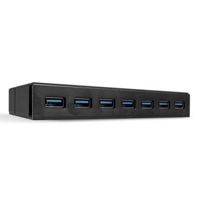 Lindy 43228 hub de interfaz USB 32 Gen 1 31 Gen 1 Type A 5000 Mbit s Negro